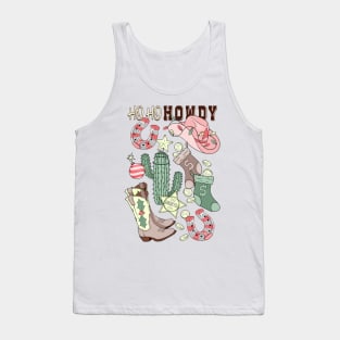 Southwestern Cowgirl Christmas Tank Top